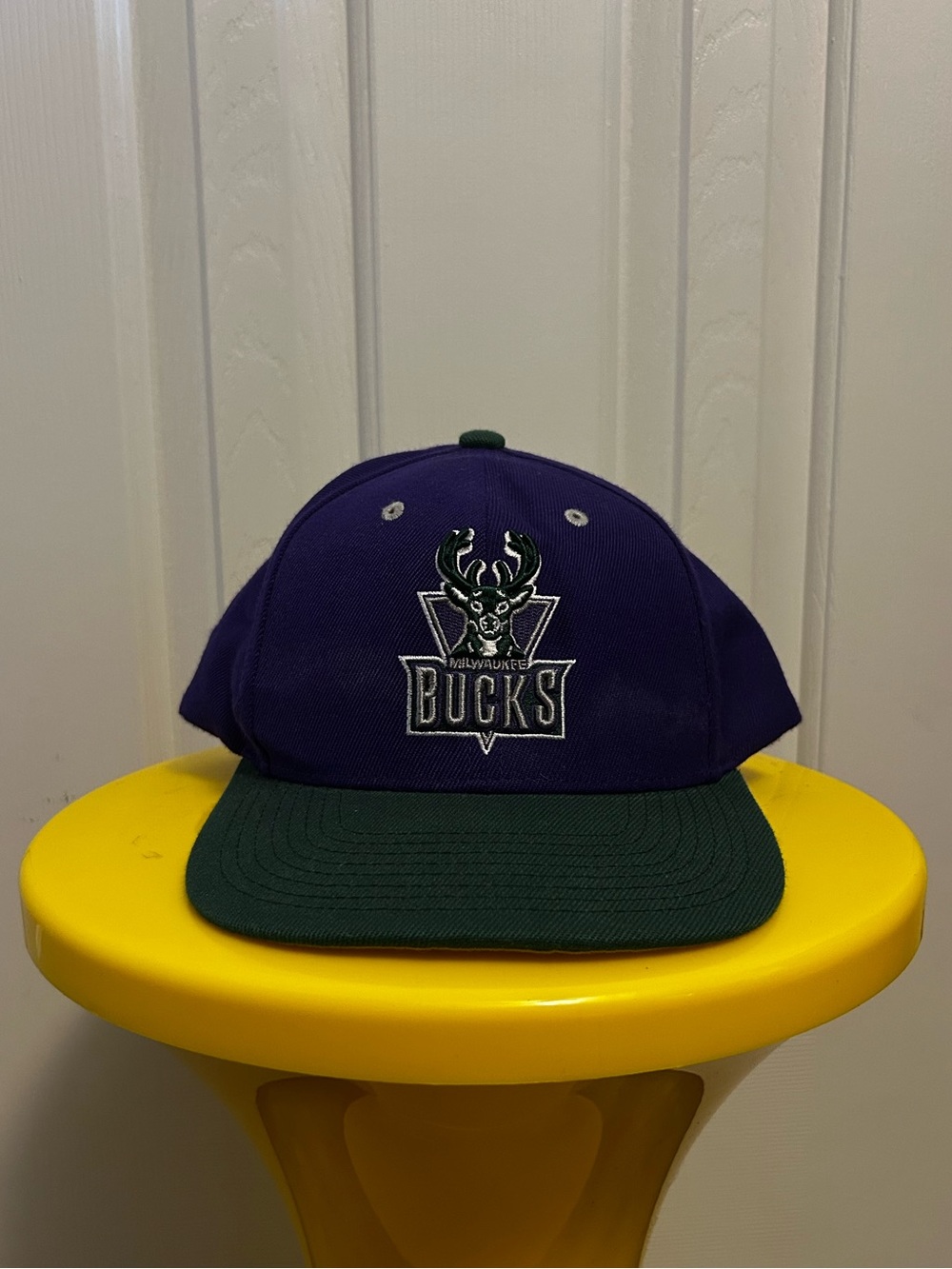 Milwaukee Bucks Vintage Purple and Green Snapback Hat